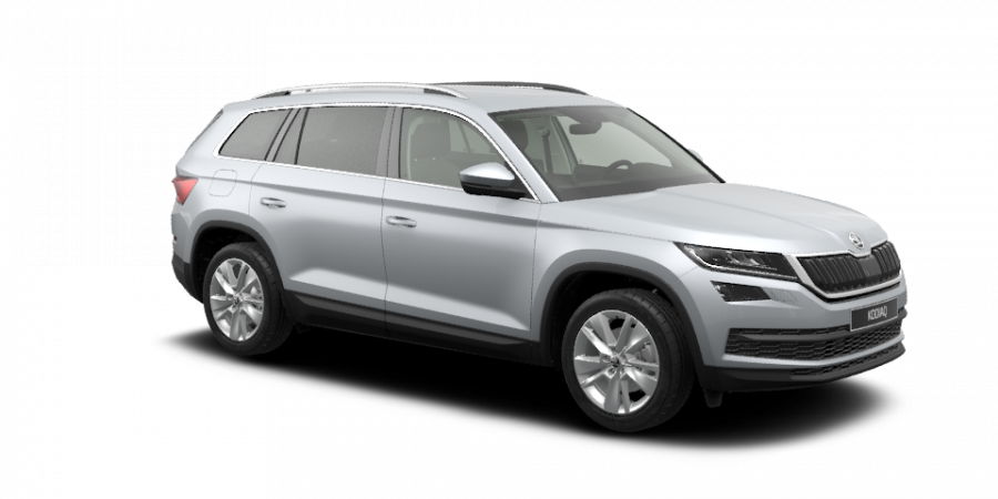 Škoda Kodiaq, 2,0 TDI 110 kW 7-stup. automat. 4x4, barva stříbrná