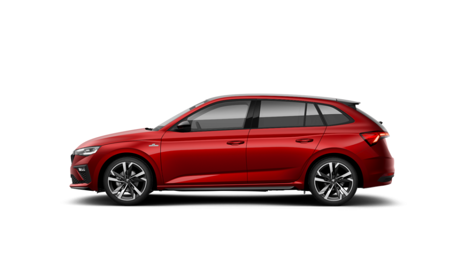Škoda Scala, 1,5 TSI 110 kW 7-stup. automat., barva červená
