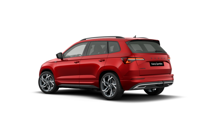 Škoda Karoq, 1,5 TSI 110 kW 7° automatická DSG, barva červená