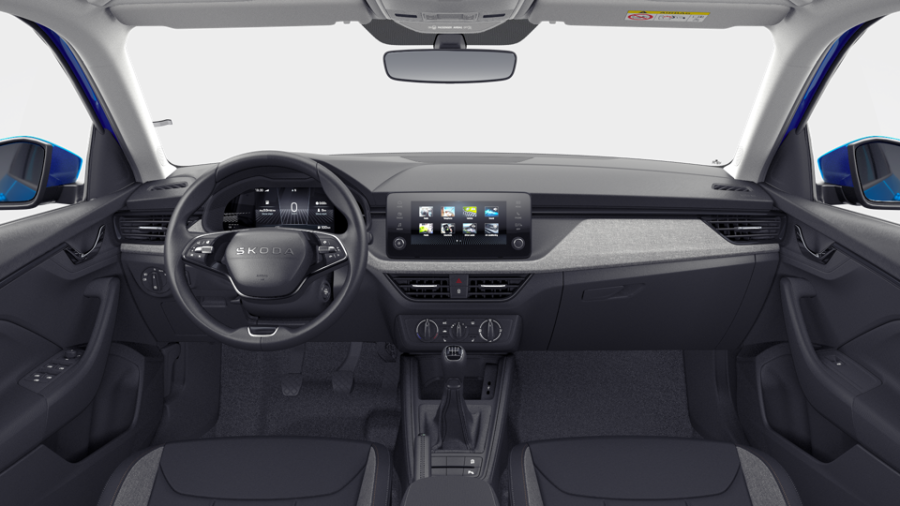 Škoda Scala, 1,0 TSI 70 kW 5-stup. mech., barva modrá
