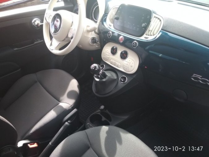 Fiat 500, 1.0 BSG 70k Hybrid, barva modrá