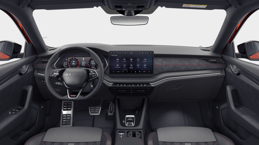 Škoda Octavia, 2,0 TSI 195 kW 7° automatická DSG, barva oranžová