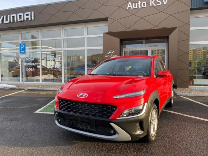 Hyundai Kona, 1,0 T-GDI 88 kW MT PE, barva červená