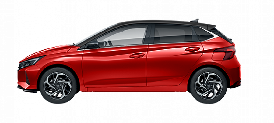 Hyundai i20, 1,0 T-GDI 74 kW (95 NAT) 6 st. man, barva červená
