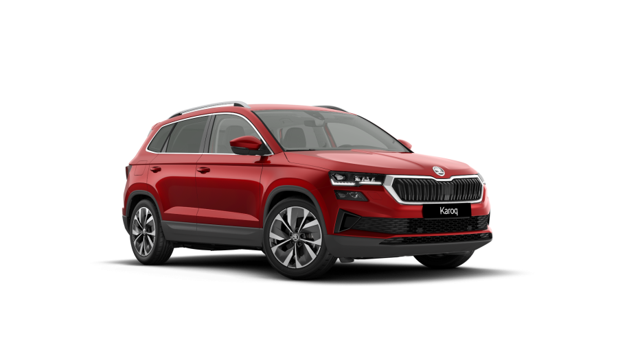 Škoda Karoq, 2,0 TDI 110 kW 7° automatická DSG 4x4, barva červená