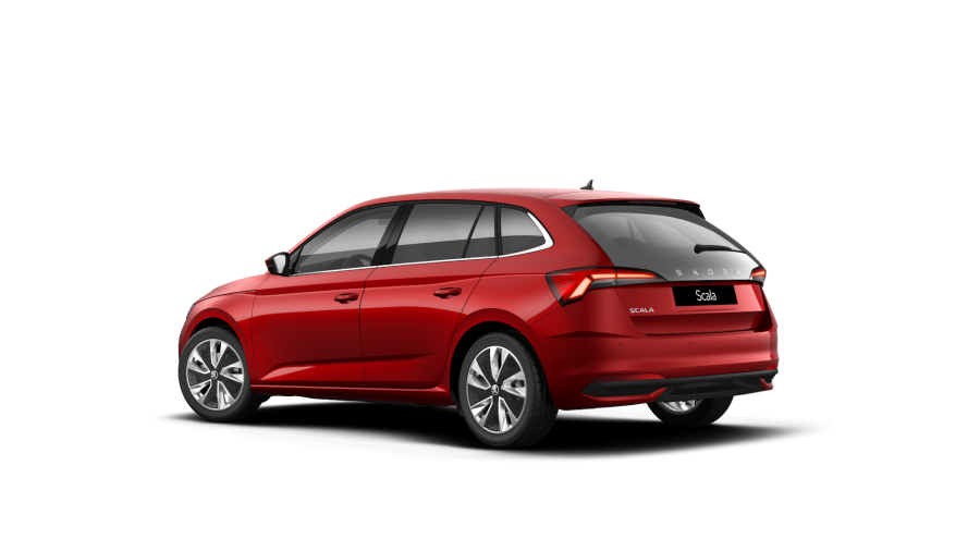 Škoda Scala, 1,5 TSI 110 kW 7° automatická DSG, barva červená