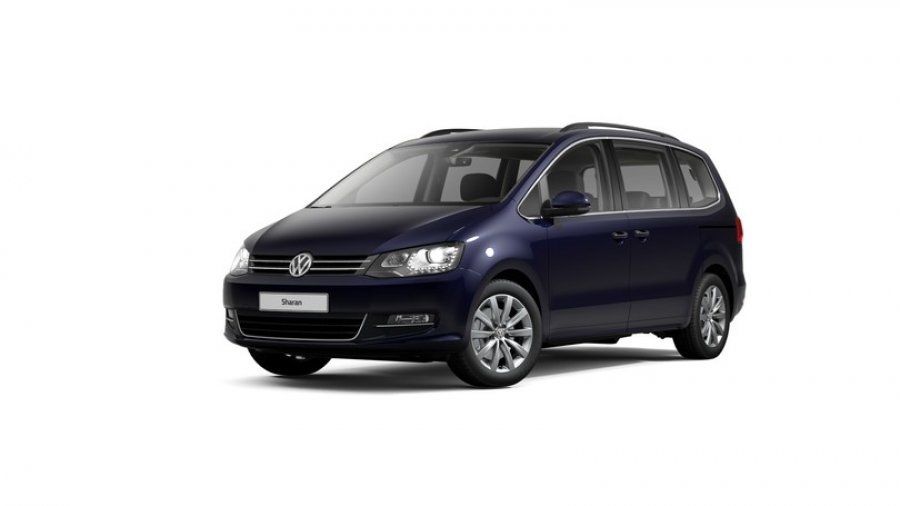 Volkswagen Sharan, 2.0 TDI 4MOT 7DSG, barva modrá