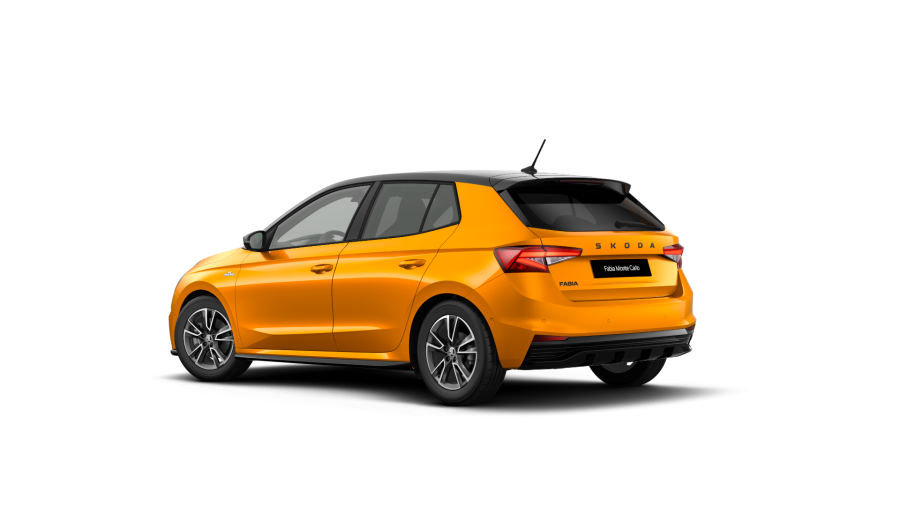 Škoda Fabia, 1,0 TSI 85 kW 7° automatická DSG, barva oranžová