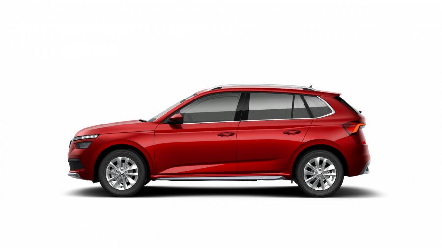 Škoda Kamiq, 1,5 TSI 110 kW 6-stup. mech., barva červená