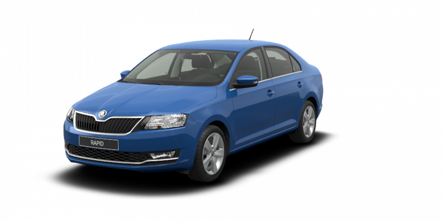 Škoda Rapid, 1,0 TSI 70 kW 5-stup. mech., barva modrá