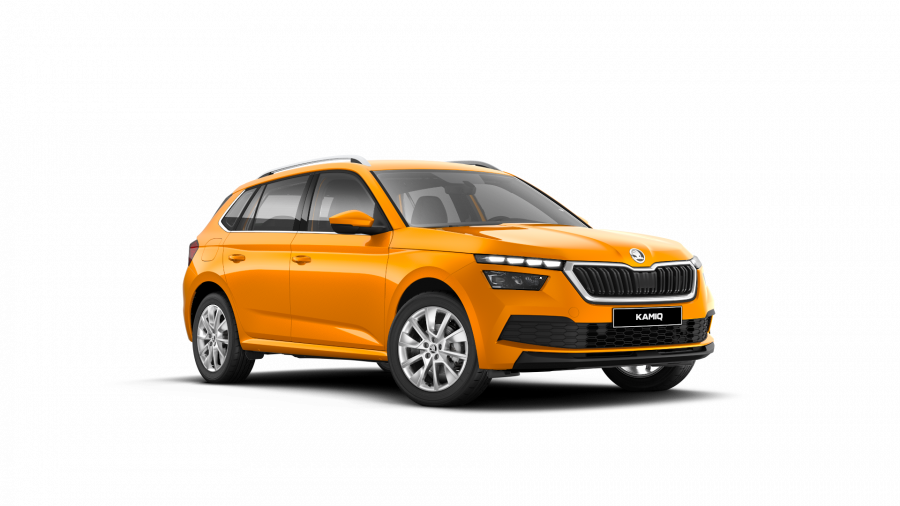 Škoda Kamiq, 1,5 TSI 110 kW 6-stup. mech., barva oranžová