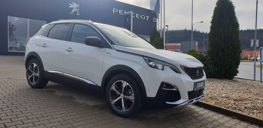 Peugeot 3008, GT LINE 1.6 PureTech 180 S&S EAT8 - TOP CENA, barva bílá