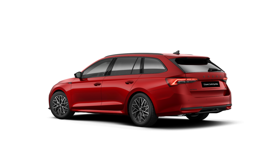Škoda Octavia, 1,5 TSI m-HEV 110 kW 7° automatická DSG, barva červená