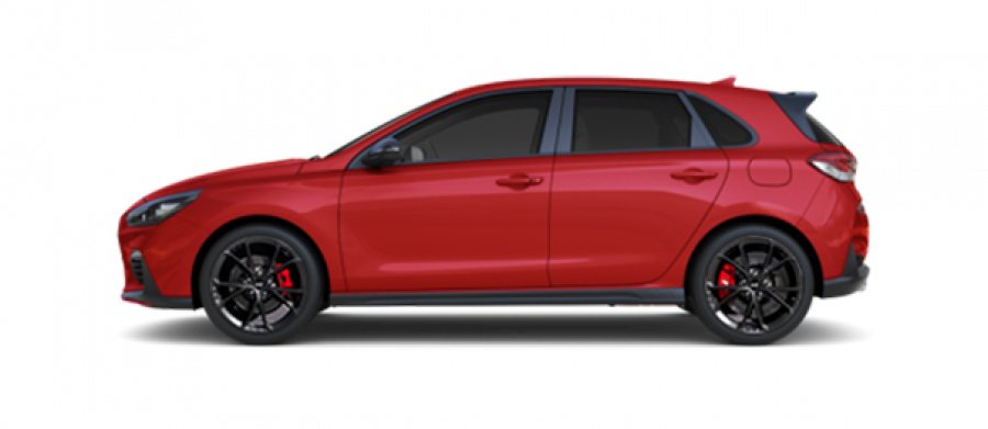 Hyundai i30, 2,0 T-GDI 206 kW (95 NAT) 8 st. DCT, barva červená