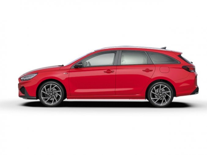 Hyundai i30, kombi, Nová kombi N Line 1,5 T-GDI Mild hybrid 117 kW, barva červená