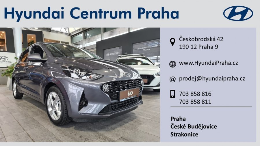 Hyundai i10, 1,0i 49 kW (95 NAT) 5 st. man, barva šedá