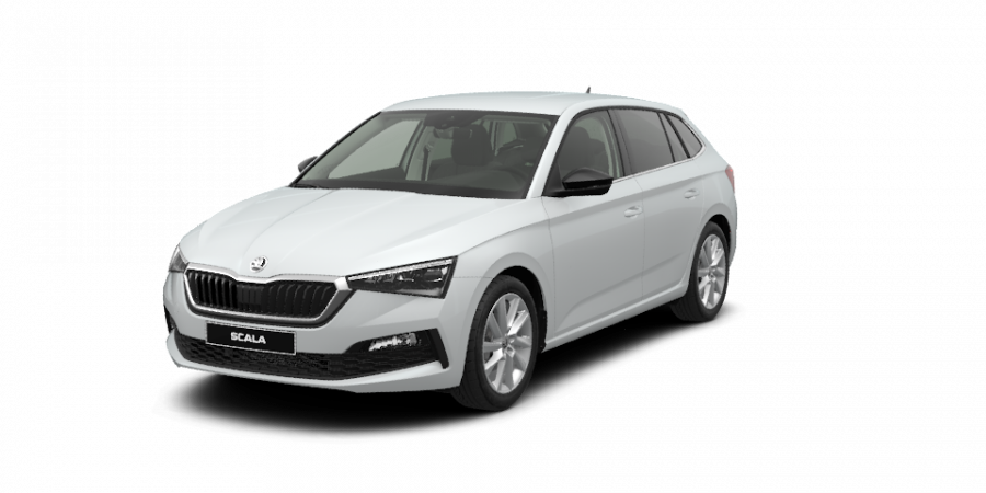 Škoda Scala, 1,0 TSI 85 kW 6-stup. mech., barva bílá