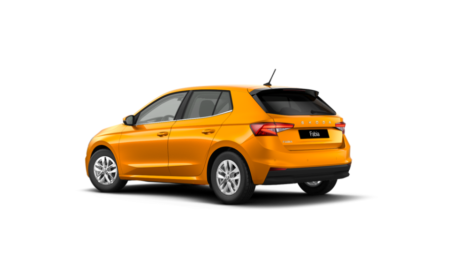 Škoda Fabia, 1,0 TSI 85 kW 7° automatická DSG, barva oranžová