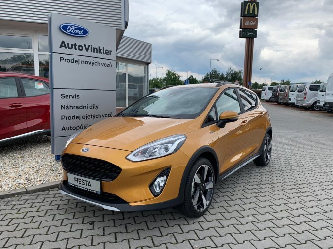 Ford Fiesta, Active, 5dveřová, 1,0 EcoBoost 70 kW/95 k, 6st. manuální, barva žlutá