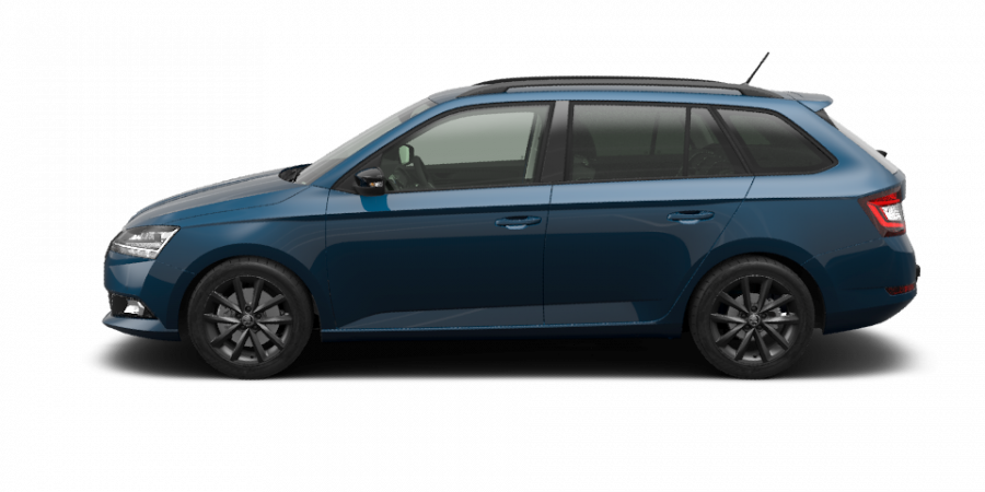 Škoda Fabia, 1,0 TSI 70 kW 5-stup. mech., barva modrá