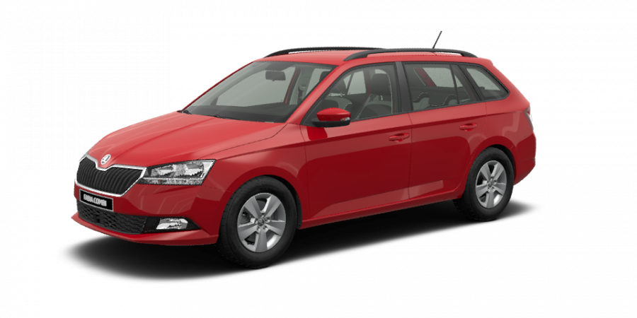 Škoda Fabia, 1,0 TSI 70 kW 5-stup. mech., barva červená