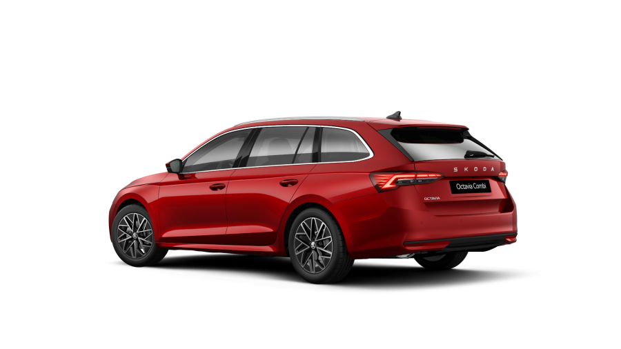 Škoda Octavia, 1,5 TSI m-HEV 110 kW 7° automatická DSG, barva červená