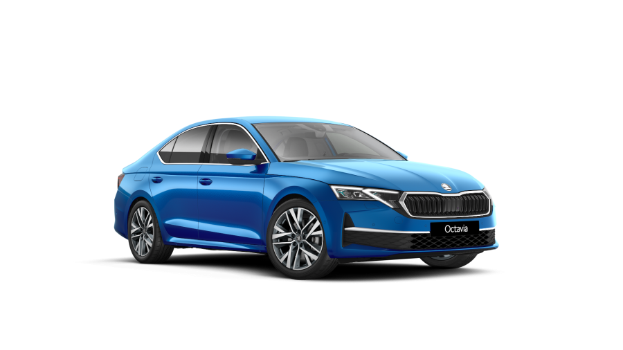 Škoda Octavia, 1,5 TSI Hybrid 110 kW 7° automatická DSG, barva modrá