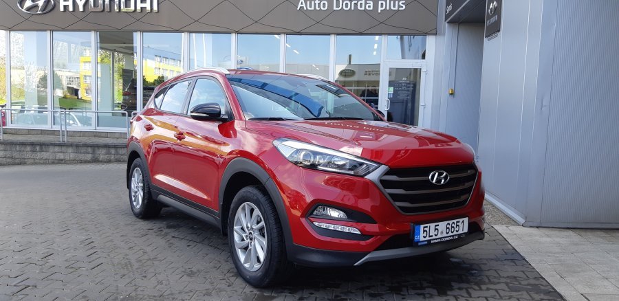 Hyundai Tucson, 1,6 T-GDi 130 kW (95 NAT) 6 st. man, barva červená