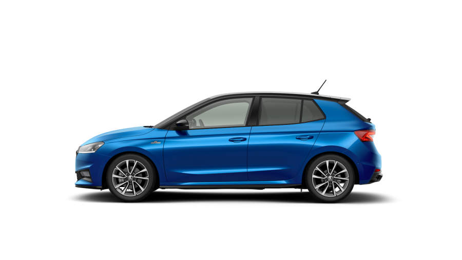 Škoda Fabia, 1,5 TSI 110 kW 7° automatická DSG, barva modrá