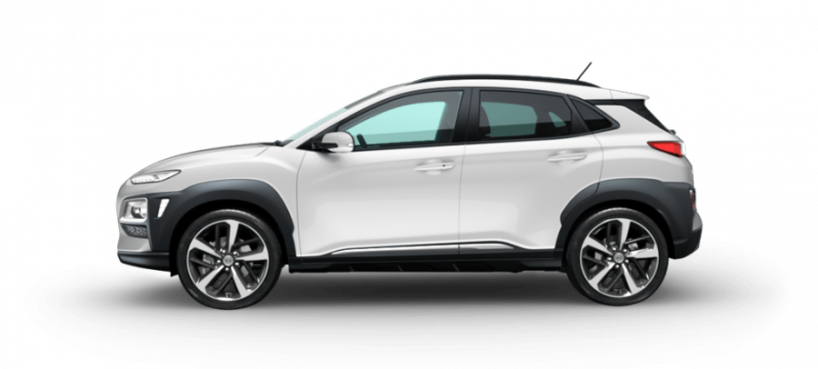 Hyundai Kona, 1,6 T-GDI 130 kW (95 NAT) 7 st. DCT, barva bílá