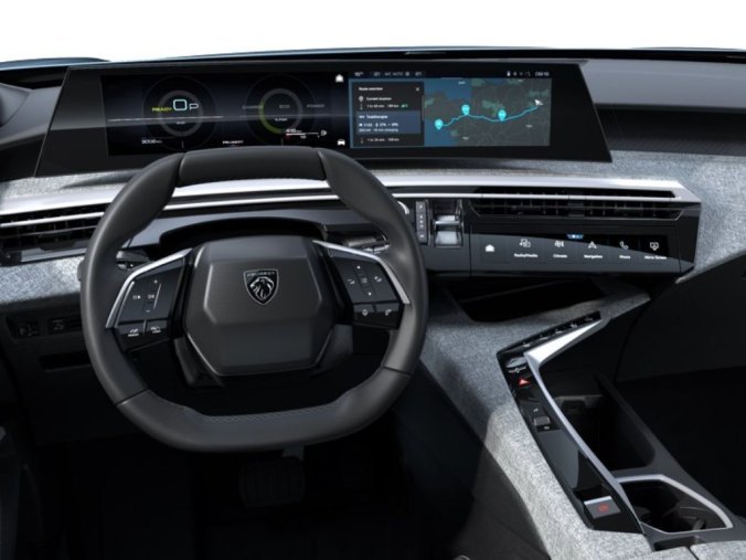 Peugeot 3008, Peugeot 3008 ALLURE Hybrid 145k, Panoramic Navigation, barva modrá