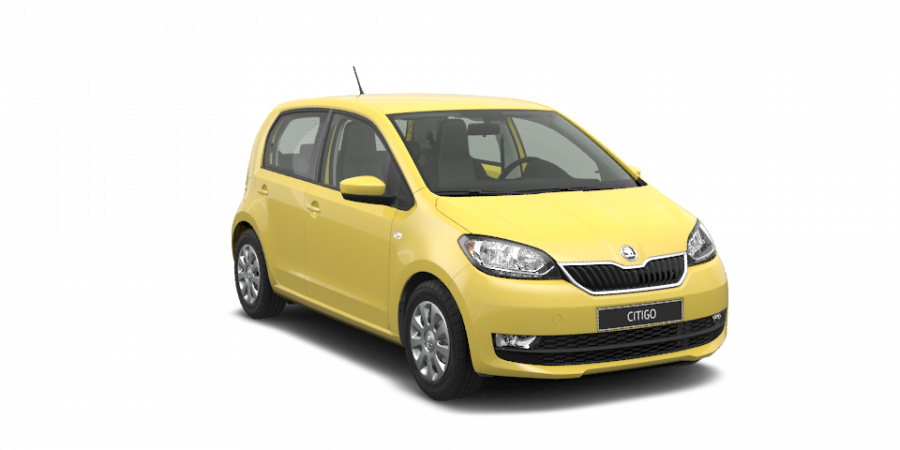 Škoda Citigo, 1,0 MPI 44 kW 5-stup. mech., barva žlutá