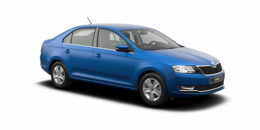 Škoda Rapid, 1,0 TSI 70 kW 5-stup. mech., barva modrá