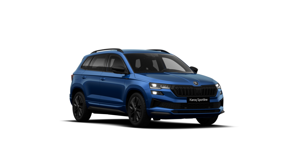 Škoda Karoq, 1,5 TSI 110 kW 7-stup. automat., barva modrá