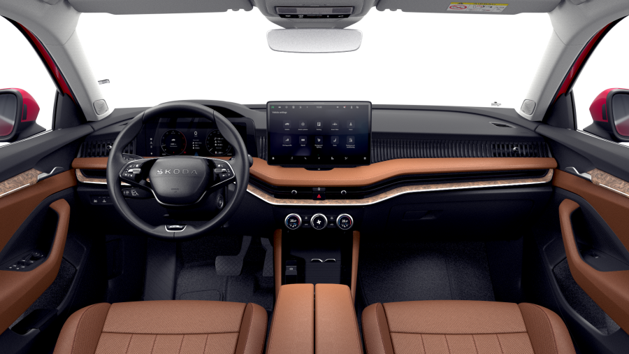 Škoda Superb, 2,0 TDI 142 kW 7° automatická DSG 4x4, barva červená