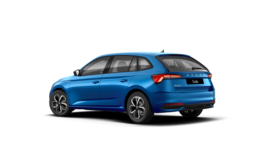 Škoda Scala, 1,5 TSI 110 kW 6-stup. mech., barva modrá