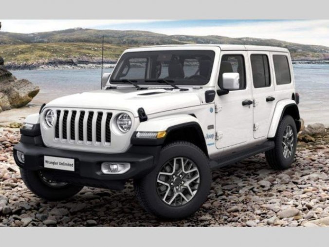 Jeep Wrangler, 2.0T 4xe PHEV 380k 8AT Sahara, barva bílá