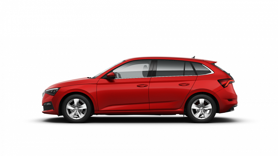 Škoda Scala, 1,0 TGI 66 kW 6-stup. mech., barva červená
