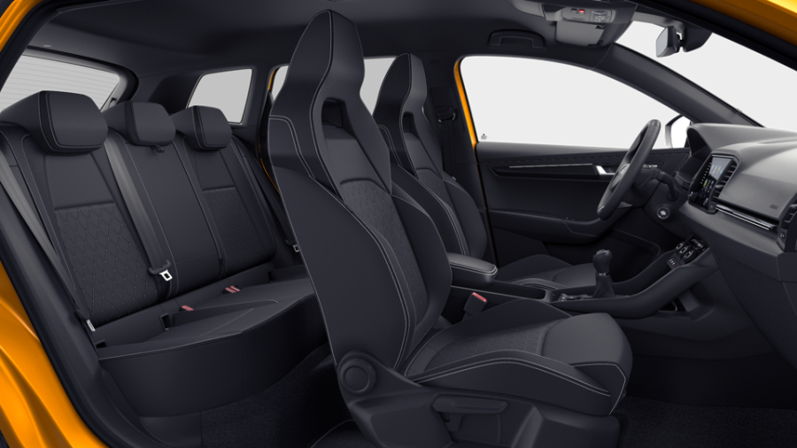 Škoda Karoq, 1,5 TSI 110 kW 6° manuální, barva oranžová