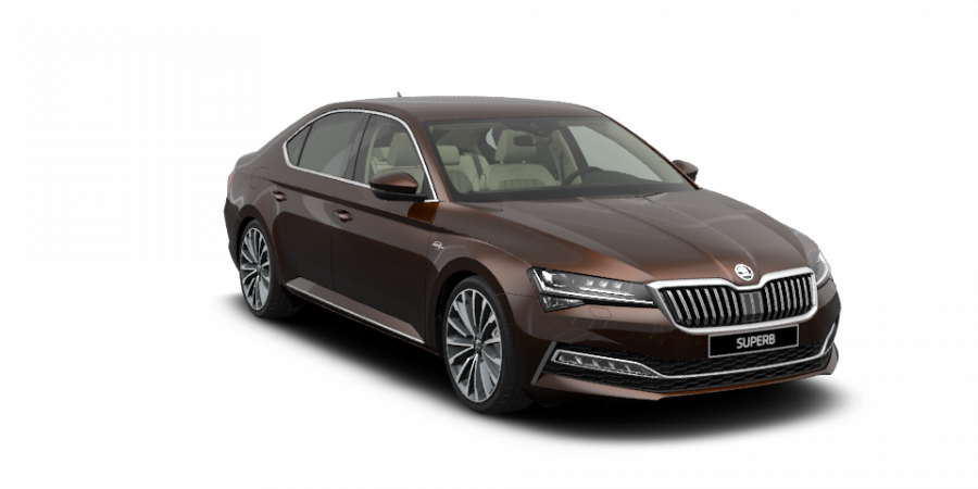 Škoda Superb, 2,0 TDI 147 kW 7-stup. automat., barva hnědá