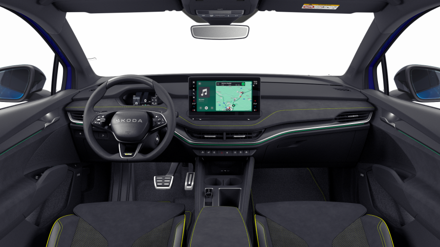 Škoda Enyaq iV, 82 kWh 250 kW 1° převodovka 4x4, barva modrá