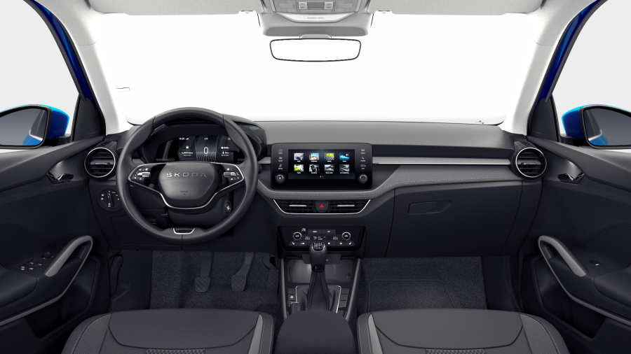 Škoda Fabia, 1,0 TSI 70 kW 5° manuální, barva modrá