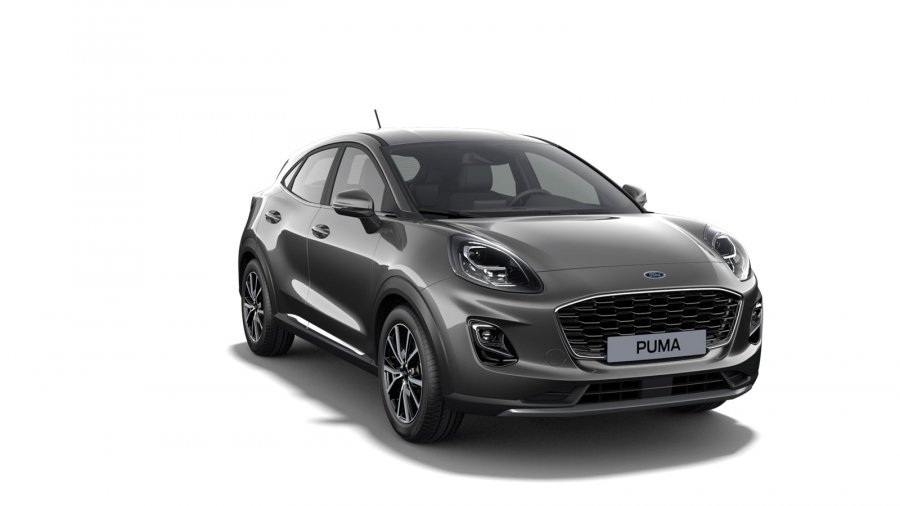 Ford Puma, Titanium, 5dveřová, 1.0 EcoBoost 92 kW/125 k, 6st. manuální, barva šedá