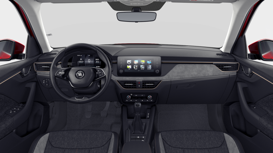 Škoda Kamiq, 1,0 TSI 85 kW 6-stup. mech., barva červená