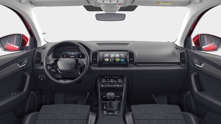Škoda Karoq, 1,5 TSI 110 kW 7° automatická DSG, barva červená