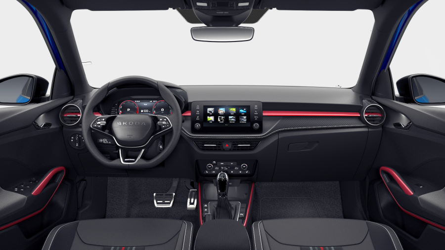 Škoda Fabia, 1,0 TSI 85 kW 7° automatická DSG, barva modrá