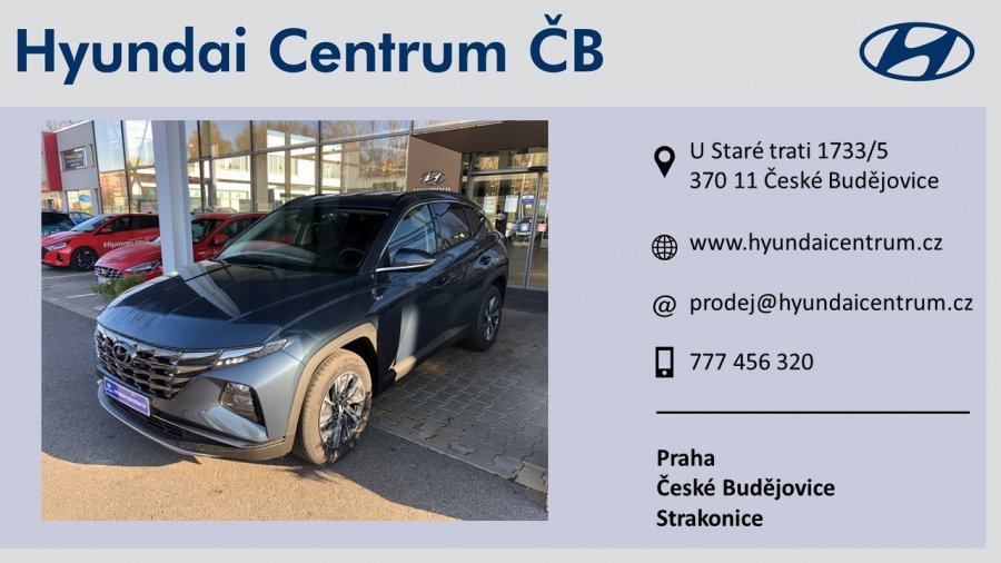 Hyundai Tucson, 1,6 T-GDI MHEV 110 kW (95 NAT mild hybrid) 7 st. DCT, barva šedá