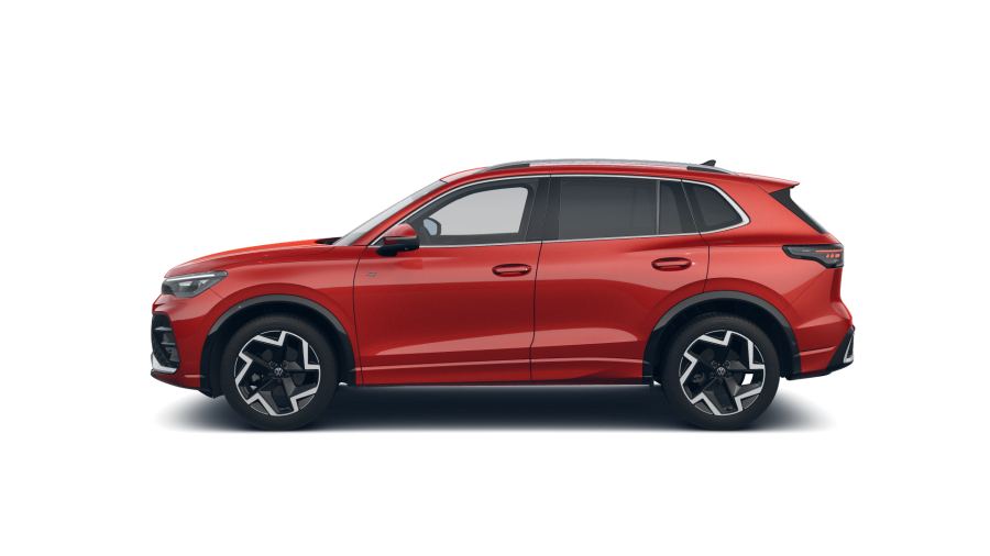 Volkswagen Tiguan, Tiguan R-Line 1,5 eTSI 110 kW mHEV, barva červená