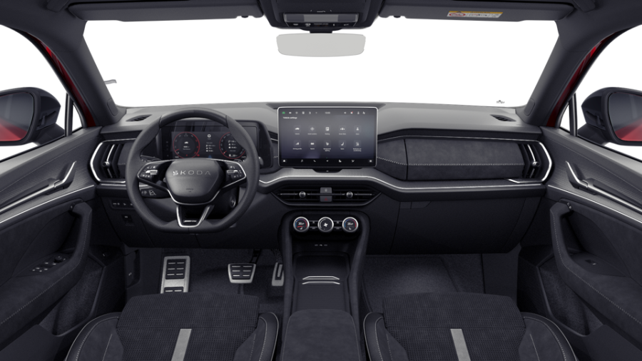 Škoda Kodiaq, 2,0 TDI 142 kW 7° automatická DSG 4x4, barva červená