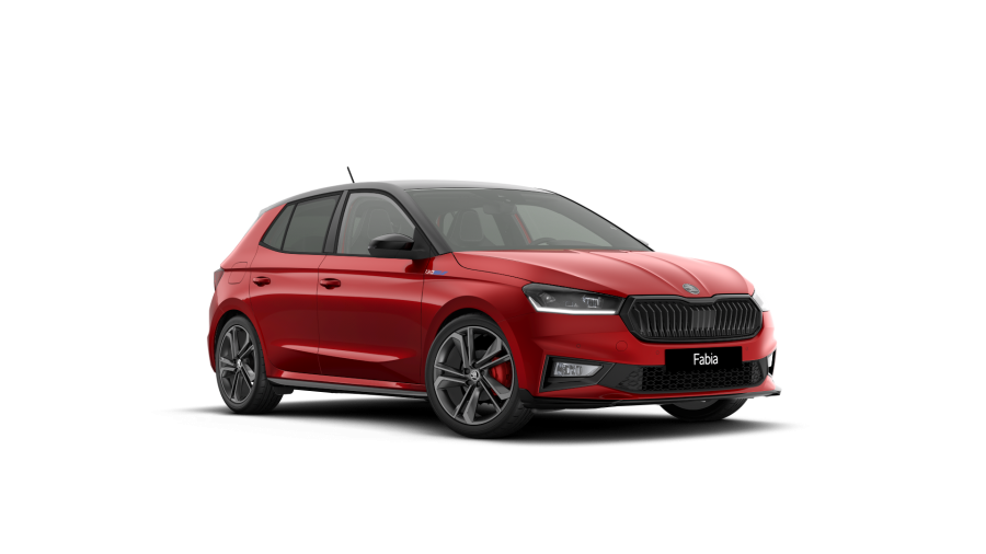 Škoda Fabia, 1,5 TSI 130 kW 7° automatická DSG, barva červená
